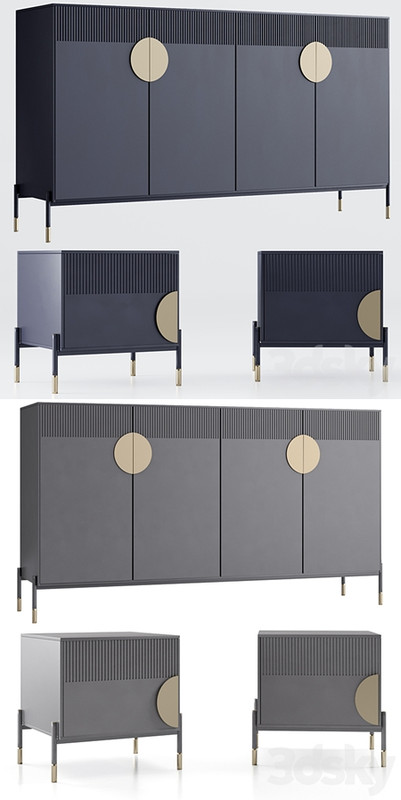 Bedside table and chest of drawers NO.1